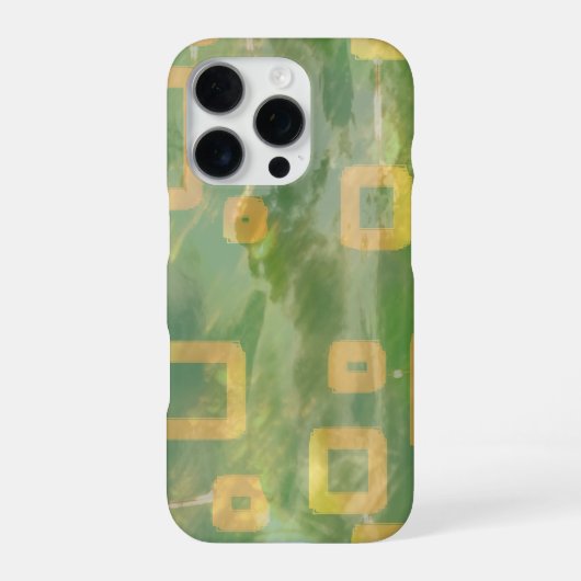 Coque iPhone 16 Pro Étui iPhone / iPad vert élégant (Verso)