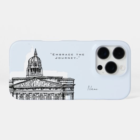 Coque iPhone 16 Pro Étui iPhone Nottingham Tone Sketch (Verso Horizontal)