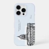 Coque iPhone 16 Pro Étui iPhone Nottingham Tone Sketch (Verso)
