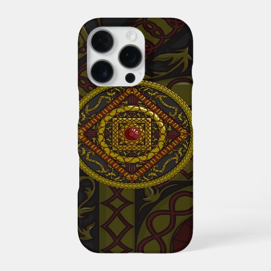 Coque iPhone 16 Pro Étui Mandala Scorpion Case-Mate (Verso)