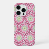 Coque iPhone 16 Pro Étui moderne abstrait unique vert sauge et rose Ca (Verso)