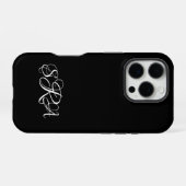 Coque iPhone 16 Pro Étui pour iPhone 16 Pro avec monogramme (Verso Horizontal)