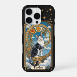 Coque iPhone 16 Pro Étui pour iPhone 16 Pro Carte Tarot Chat