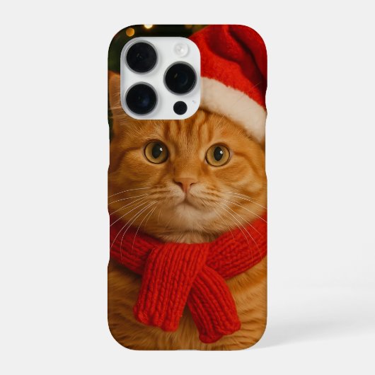 Coque iPhone 16 Pro Étui pour iPhone 16 Pro Santa Cat (Verso)