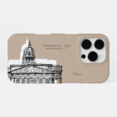 Coque iPhone 16 Pro Étui pour iPhone Nottingham Tone Sketch (Verso Horizontal)