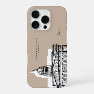 Coque iPhone 16 Pro Étui pour iPhone Nottingham Tone Sketch