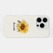 Coque iPhone 16 Pro Étui pour iPhone Sunflower (Verso Horizontal)