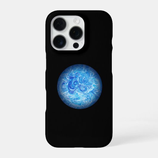 Coque iPhone 16 Pro Étui pour téléphone en art fluide Calm Tide iPhone (Verso)