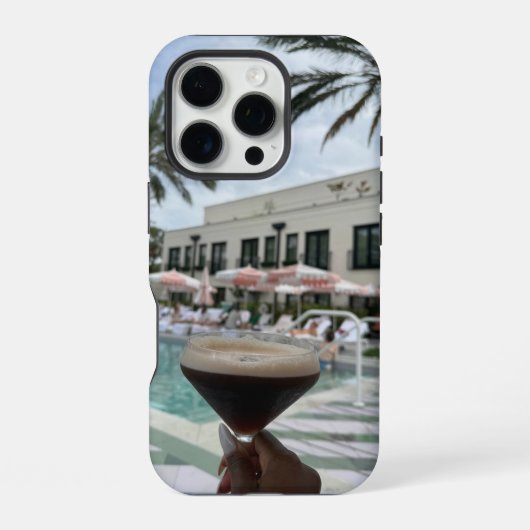Coque iPhone 16 Pro Étui pour téléphone Espresso Martini (Verso)