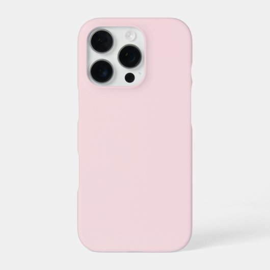 Coque iPhone 16 Pro Étui protecteur Rose Brumeux léger (Verso)