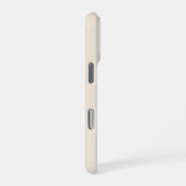 Coque iPhone 16 Pro Étui tendance Antique White avec monogramme Case-M (Côté droit)