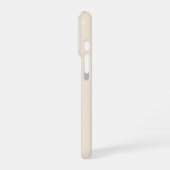 Coque iPhone 16 Pro Étui tendance Antique White avec monogramme Case-M (Côté gauche)