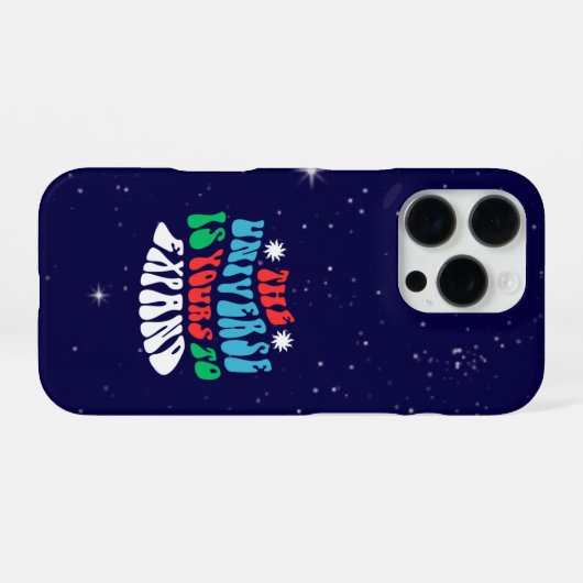 Coque iPhone 16 Pro Expand the Universe – Motivational Galaxy (Verso Horizontal)