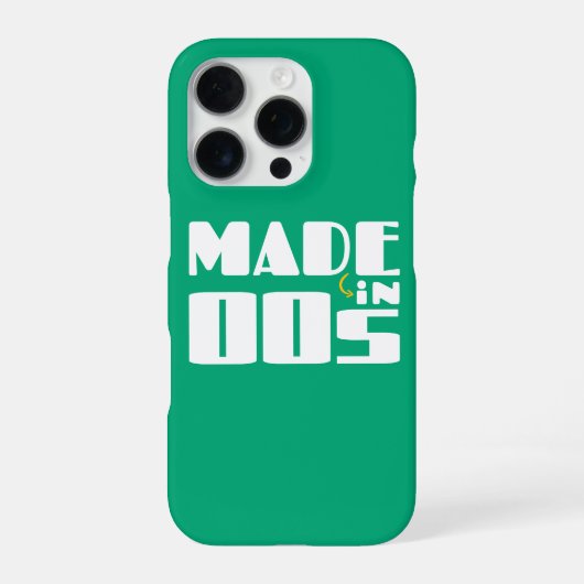 Coque iPhone 16 Pro Fabriqué dans les années 00 (Verso)