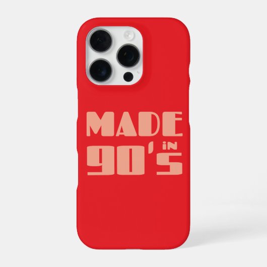 Coque iPhone 16 Pro Fait dans les années 90 (Verso)