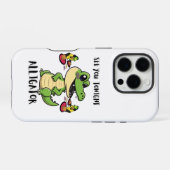 Coque iPhone 16 Pro Fête d'animaux Alligator (Verso Horizontal)