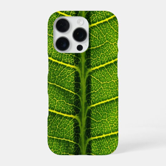 Coque iPhone 16 Pro Feuille verte (Verso)