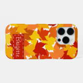 Coque iPhone 16 Pro Feuilles d'automne d'érable (Verso Horizontal)