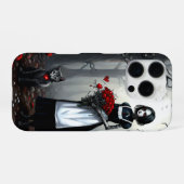 Coque iPhone 16 Pro Fille Robot Gothique (Verso Horizontal)