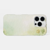 Coque iPhone 16 Pro Fleur abstraite Alchemilla vert doux (Verso Horizontal)