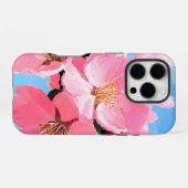 Coque iPhone 16 Pro Fleur de cerisier rose (Verso Horizontal)