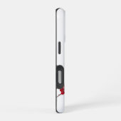 Coque iPhone 16 Pro Fleur de cerisier rouge 3D (Côté droit)