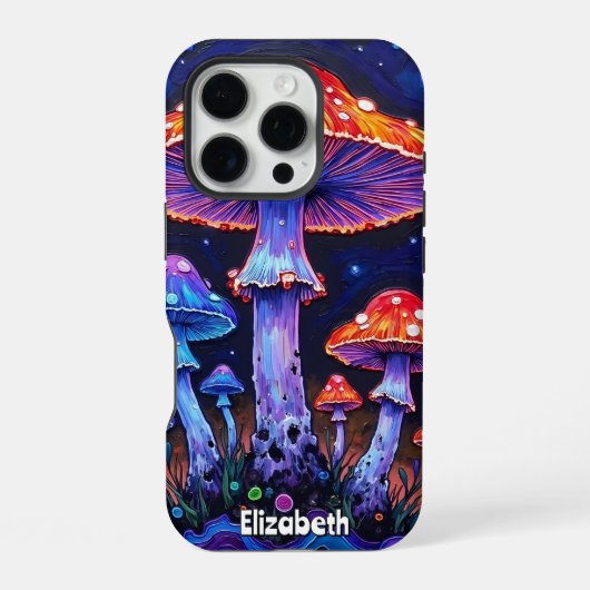 Coque iPhone 16 Pro Fleur de Champignon Éthérée (Verso)