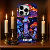 Coque iPhone 16 Pro Fleur de Champignon Éthérée