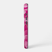 Coque iPhone 16 Pro Fleur d'Hydrangée rose brillant (Côté gauche)