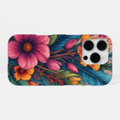 Coque iPhone 16 Pro Fleur exotique (Verso Horizontal)