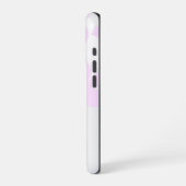 Coque iPhone 16 Pro Fleurs Abstraites sur gris clair (Côté gauche)