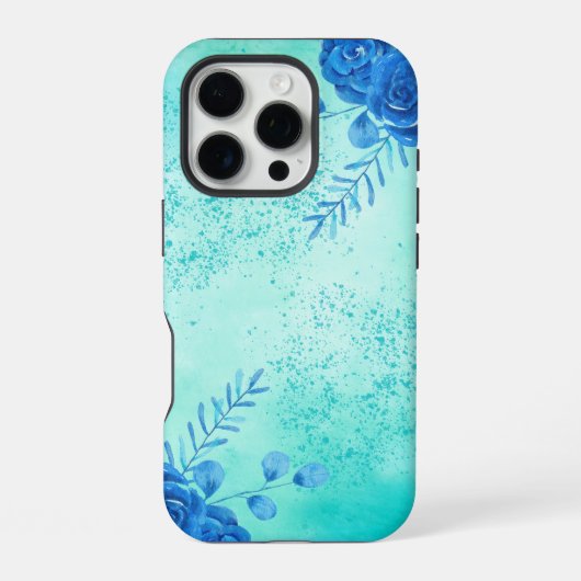 Coque iPhone 16 Pro Fleurs aquarelles de cerisier | (Verso)