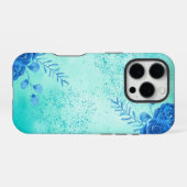 Coque iPhone 16 Pro Fleurs aquarelles de cerisier | (Verso Horizontal)