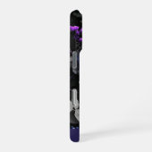Coque iPhone 16 Pro Fleurs bleues hantées (Côté droit)