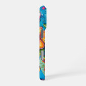 Coque iPhone 16 Pro Fleurs Colorées Lumineuses (Côté droit)