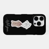 Coque iPhone 16 Pro Fleurs de souffle bébé (Verso Horizontal)