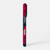 Coque iPhone 16 Pro Fleurs d'hibiscus rouges (Côté droit)