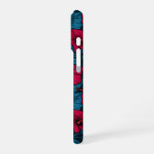 Coque iPhone 16 Pro Fleurs d'hibiscus rouges (Côté gauche)