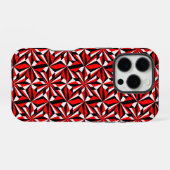 Coque iPhone 16 Pro Fleurs du désert en rouge (Verso Horizontal)