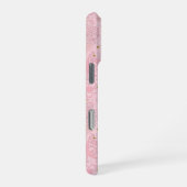 Coque iPhone 16 Pro Fleurs en papier rose (Côté droit)