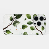 Coque iPhone 16 Pro Fleurs et Feuilles (Verso Horizontal)