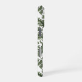 Coque iPhone 16 Pro fleurs et feuilles vertes (Côté droit)