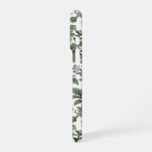 Coque iPhone 16 Pro fleurs et feuilles vertes (Côté gauche)