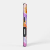 Coque iPhone 16 Pro Fleurs pastel à fleurs orange (Côté droit)