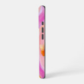 Coque iPhone 16 Pro Fleurs pastel à fleurs orange (Côté gauche)
