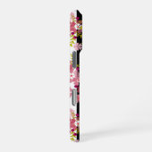 Coque iPhone 16 Pro Fleurs roses (Côté droit)