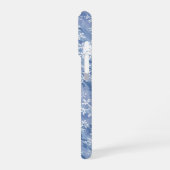 Coque iPhone 16 Pro Flocons blancs (Côté gauche)