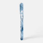 Coque iPhone 16 Pro Flocons de neige sur une surface gelée en hiver (Côté gauche)