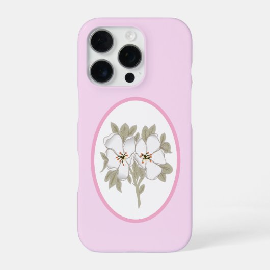 Coque iPhone 16 Pro Floral vintage (Verso)