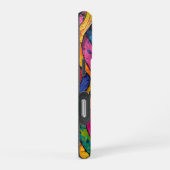 Coque iPhone 16 Pro Flore orange et rose (Côté droit)